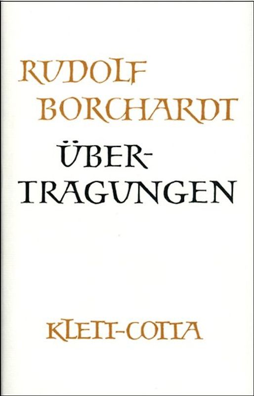 Gesammelte Werke in Einzelbänden / Übertragungen (Gesammelte Werke in Einzelbänden)