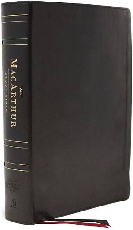Nasb, MacArthur Study Bible, 2nd Edition, Genuine Leather, Black, Thumb Indexed, 1995 Text, Comfort Print