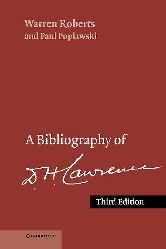 A Bibliography of D. H. Lawrence