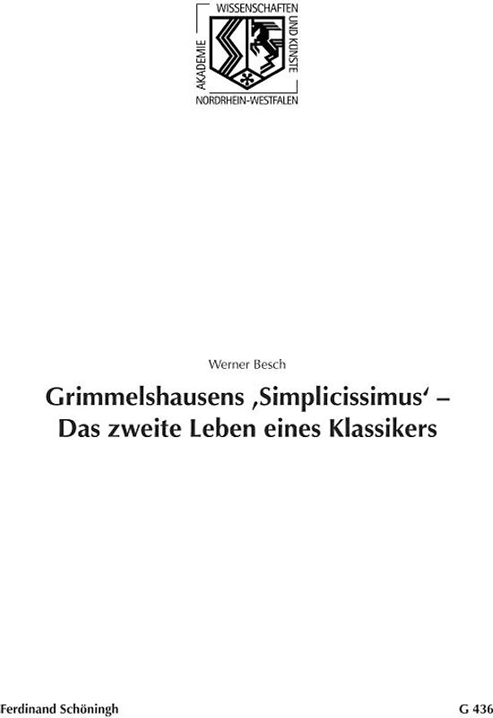 Grimmelshausens 'Simplicissimus' - Das zweite Leben eines Klassikers