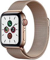 Apple Watch Series 5 40 mm Caja de acero inoxidable oro Pulsera Milanese Loop oro [Wifi + Cellular]