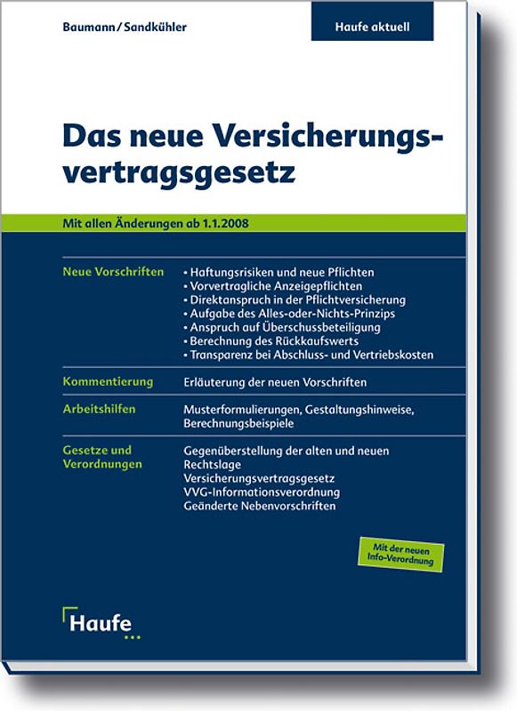 Das neue Versicherungsvertragsgesetz