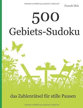 500 Gebiets-Sudoku: das Zahlenrätsel für stille Pausen