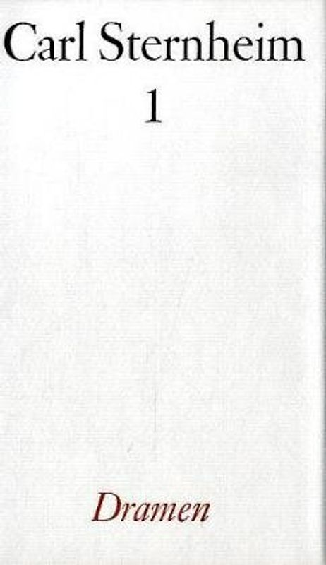 Gesamtwerk / Dramen I