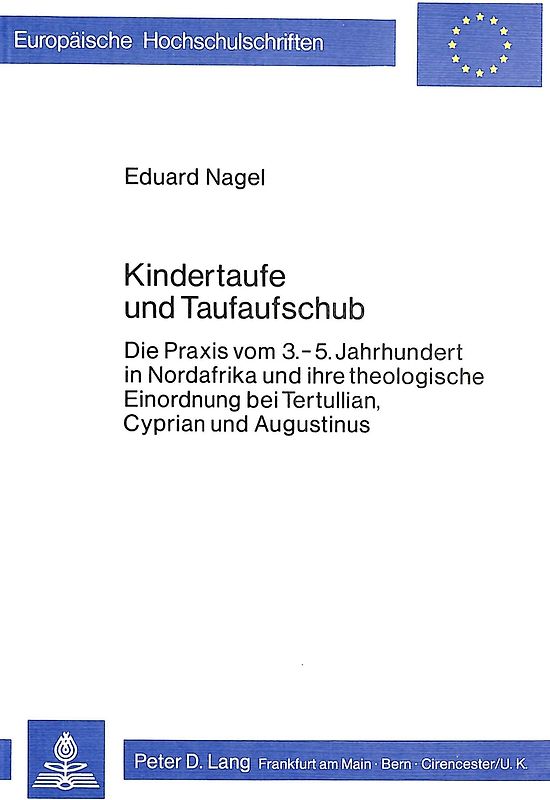 Kindertaufe und Taufaufschub
