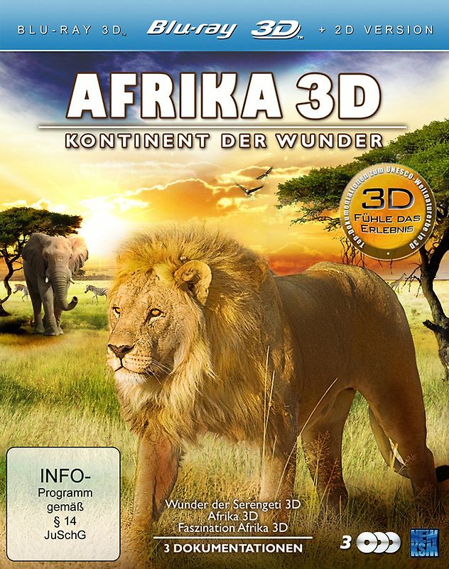 Afrika - Kontinent der Wunder 3D [3 Discs] 3D Blu-ray Disc