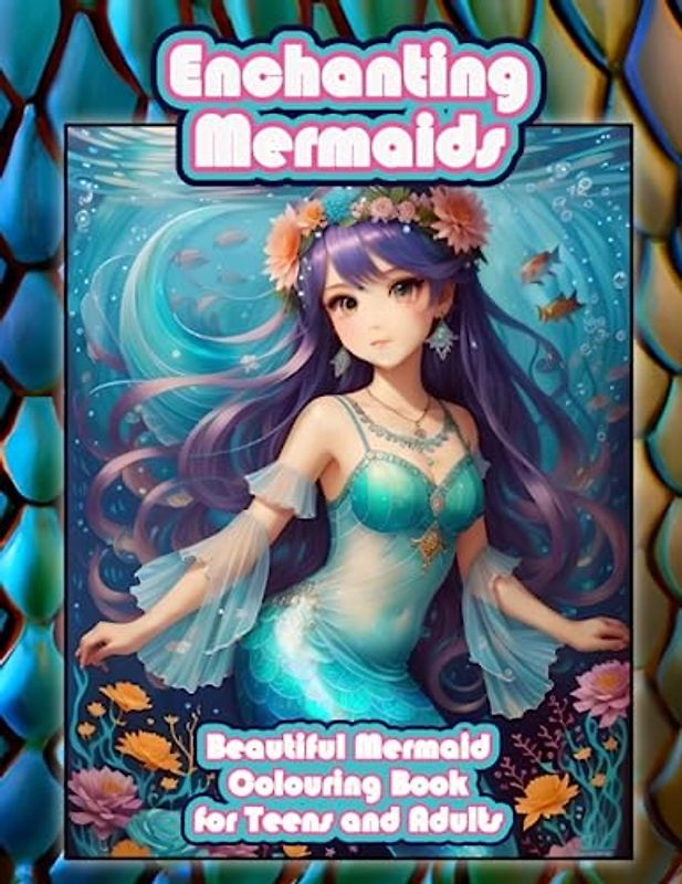 Enchanting Mermaids: Beautiful Mermaid Colouring Book for Teens and Adults: Underwater Wonders: Explore the Beauty of the Sea through Coloring