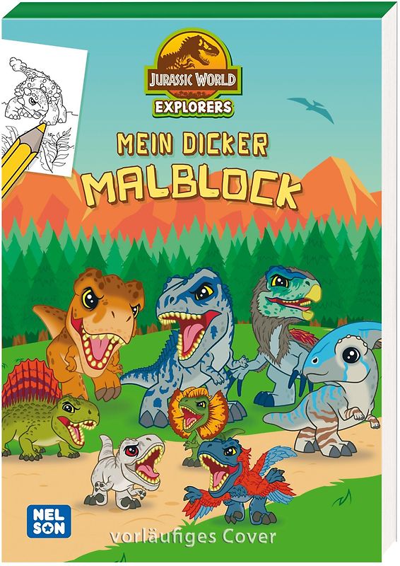 Jurassic World Explorers: Mein dicker Malblock