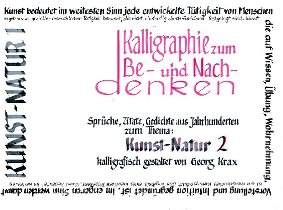 Kalligraphie / Kunst-Natur 2