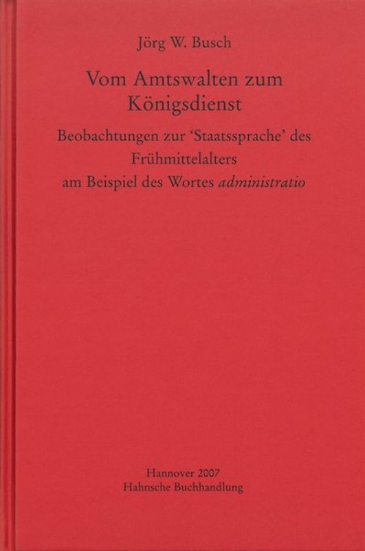 Vom Amtswalten zum Königsdienst