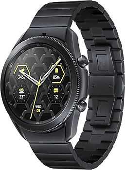 Samsung Galaxy Watch 3 45 mm boîtier en acier inoxydable titan black et bracelet métal noir [Wi-Fi]