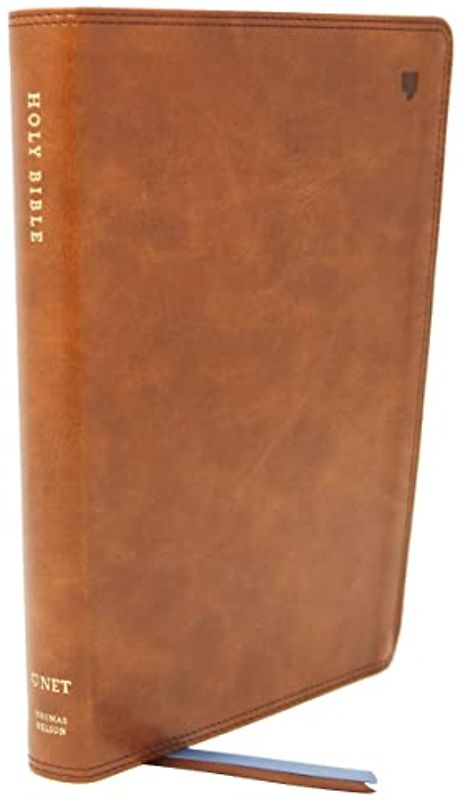 NET Bible, Thinline, Leathersoft, Brown, Thumb Indexed, Comfort Print: Holy Bible