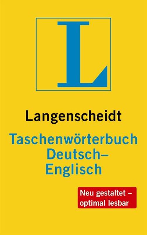 Langenscheidt Taschenwörterbuch Englisch. Deutsch-Englisch
