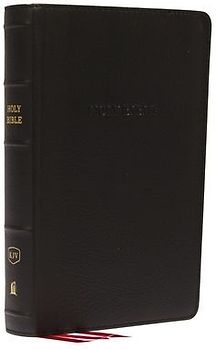 KJV, Reference Bible, Personal Size Giant Print, Genuine Leather, Black, Red Letter Edition