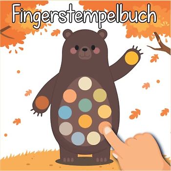 Fingerstempelbuch ab 2 Jahren: Herbst - Fingerstempeln, Malen und Basteln! | Das große Fingerstempel Buch für Kinder | Für Jungen und Mädchen Ab 2 | Herbst Basteln Kinder