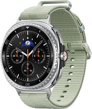 Samsung Galaxy Watch8 Classic 46 mm Boîtier aluminium noir sur Sport Chic S/M vert sauge [Wi-Fi]