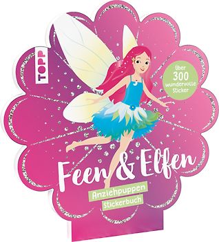 Stickerbuch: Anziehpuppen zum Stickern. Feen & Elfen