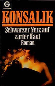 Schwarzer Nerz auf zarter Haut