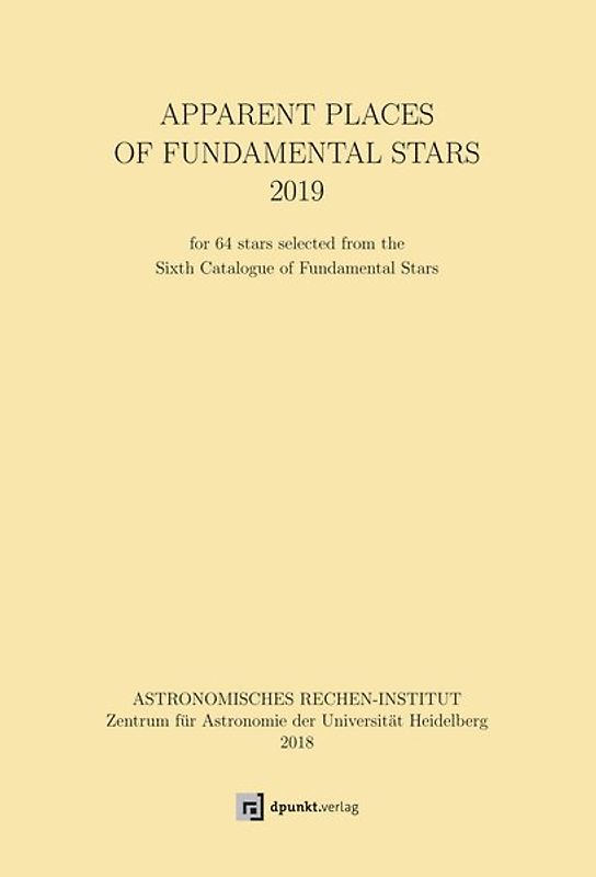 Apparent Places of Fundamental Stars (APFS) 2019