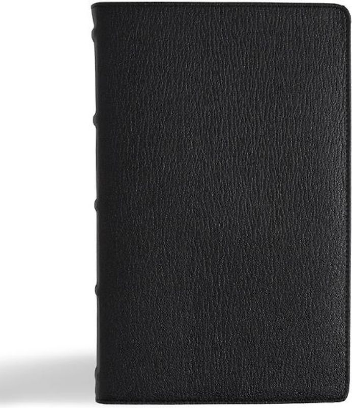 NASB Single-Column Personal Size Bible, Holman Handcrafted Collection, Black Premium Goatskin