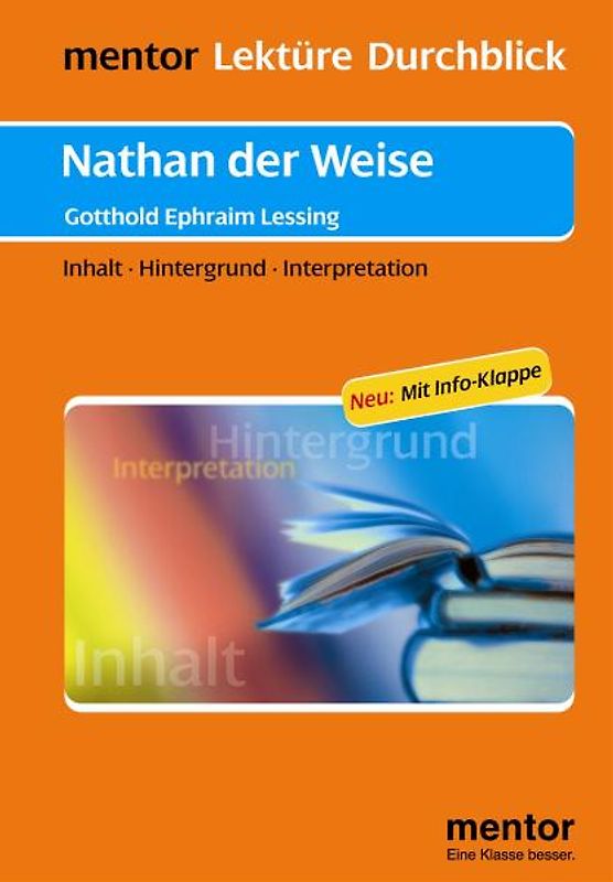 Gotthold Ephraim Lessing: Nathan der Weise - Buch mit Info-Klappe. Inhalt - Hintergrund - Interpretation