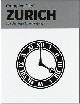 Crumpled City Zürich (internationale Ausgabe des Stadtplans Zürich in englischer Sprache)