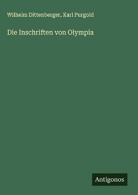 Die Inschriften von Olympia