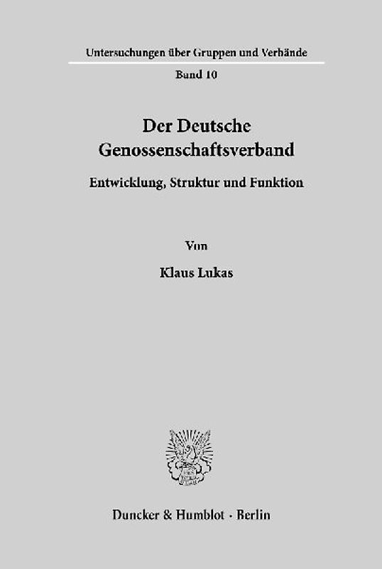 Der Deutsche Genossenschaftsverband.
