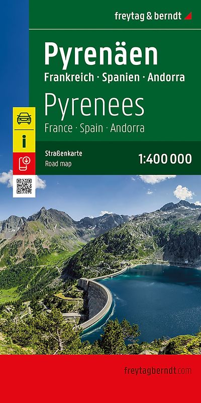 freytag & berndt Straßenkarte Pyrenäen, Frankreich - Spanien - Andorra 1:400.000