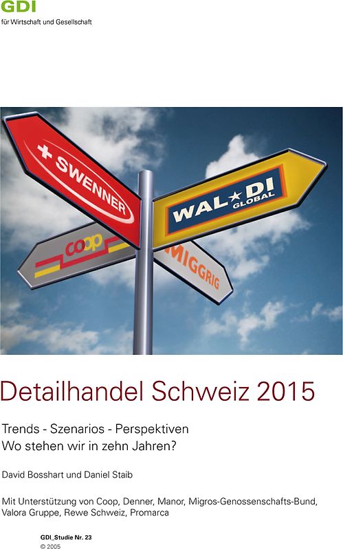 Detailhandel Schweiz 2015