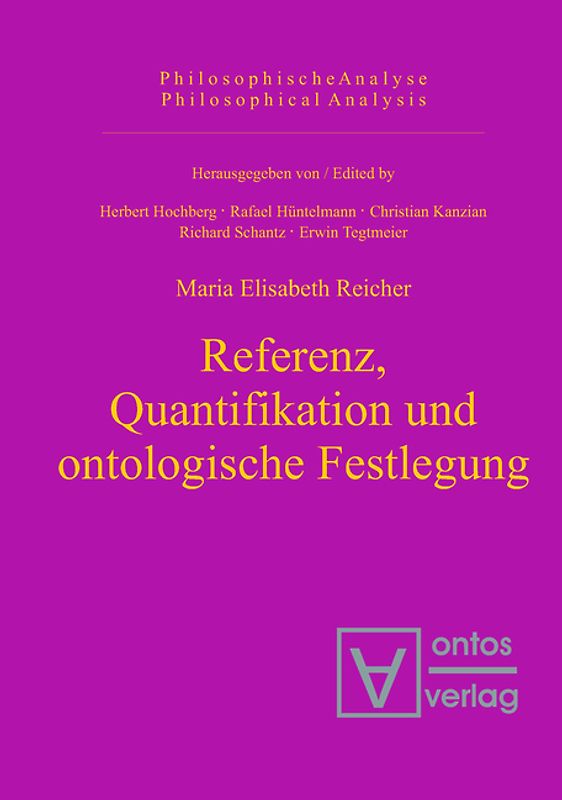 Referenz, Quantifikation und ontologische Festlegung