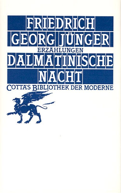 Dalmatinische Nacht (Cotta's Bibliothek der Moderne, Bd. 41)