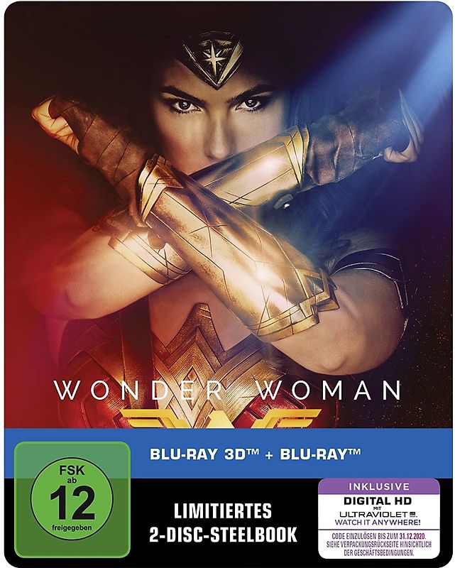 Wonder Woman [Limitierte Steelbook Edition, 3D Blu-ray & Blu-ray] 3D Blu-ray Disc
