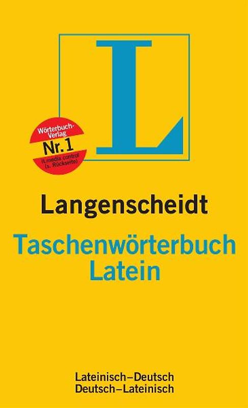 Langenscheidt Taschenwörterbuch Latein. Lateinisch-Deutsch/Deutsch-Lateinisch