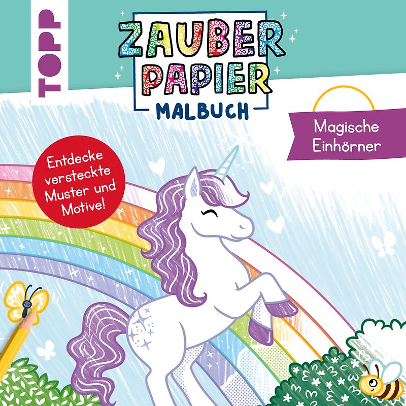 Zauberpapier Malbuch Magische Einhörner