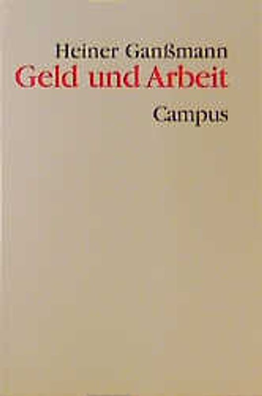 Geld und Arbeit