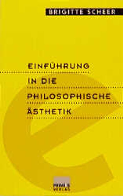 Einführung in die philosophische Ästhetik