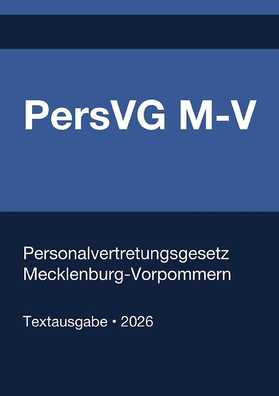 PersVG M-V - Personalvertretungsgesetz Mecklenburg-Vorpommern 2026