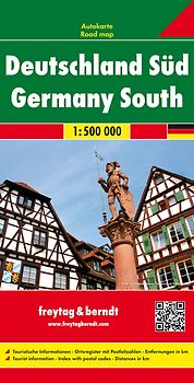 freytag & berndt Straßenkarte Deutschland Süd 1:500.000