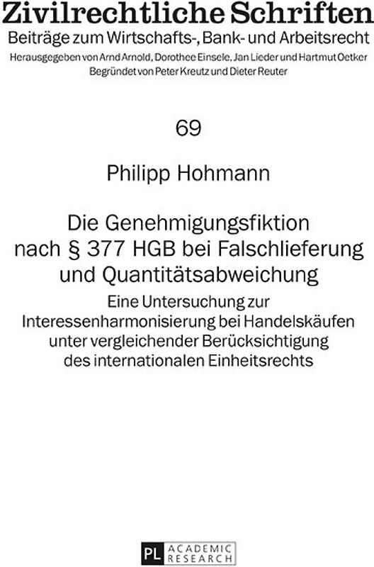 Die Genehmigungsfiktion nach § 377 HGB bei Falschlieferung und Quantitätsabweichung