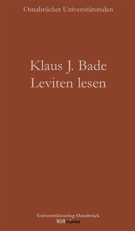 Leviten lesen. Migration und Integration in Deutschland