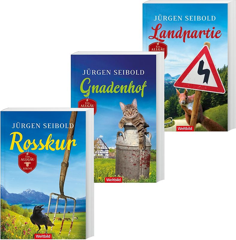 Rosskur / Gnadenhof / Landpartie - Jürgen Seibold [Taschenbuch, Weltbild, 3 Bände]