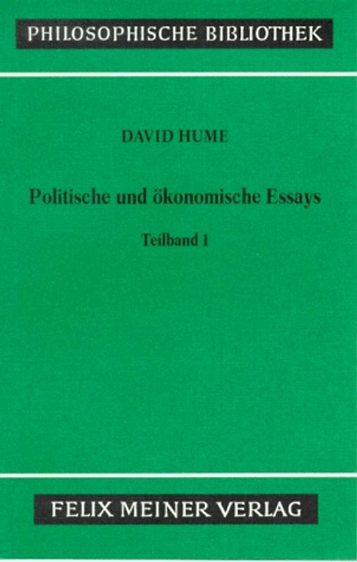 Politische und ökonomische Essays