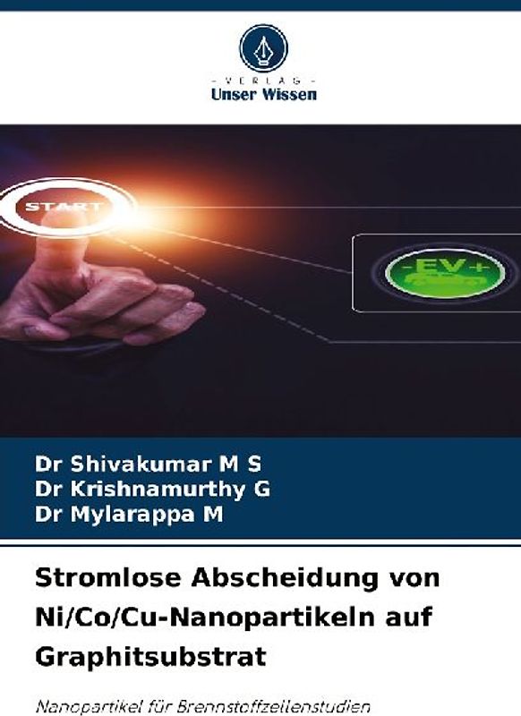 Stromlose Abscheidung von Ni/Co/Cu-Nanopartikeln auf Graphitsubstrat