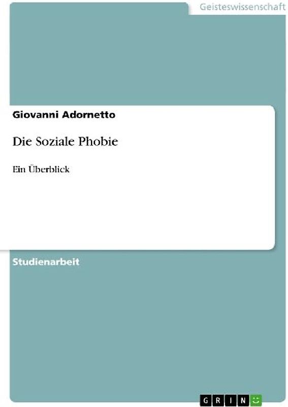 Die Soziale Phobie