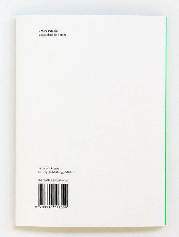 Marc Pätzold - Landschaft ist Terror