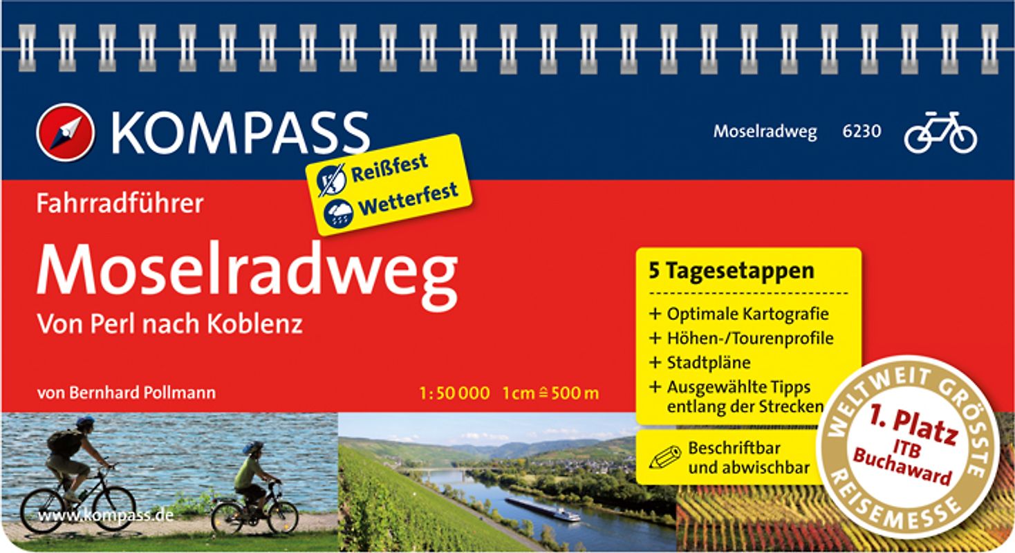 KOMPASS Fahrradführer Moselradweg, Von Perl nach Koblenz