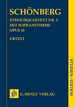 Streichquartett Nr. 2 op. 10 mit Sopranstimme (Studien-Edition): Instrumentation: String Quartets (Studien-Editionen: Studienpartituren)
