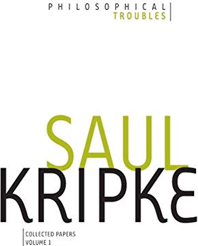 Philosophical Troubles: Collected Papers, Volume 1