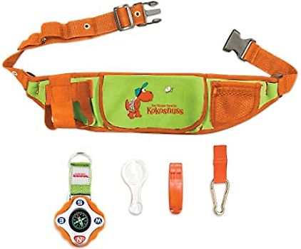 Der kleine Drache Kokosnuss - Expeditions-Set: Enthält: Kompass - 2 Karabinerhaken - Expeditionsgürtel - Lupe mit 3 & 6 facher Vergrößerung